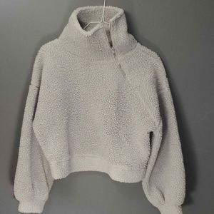 Express Women's Grey Faux Fur Pullover Side Zip Size Small